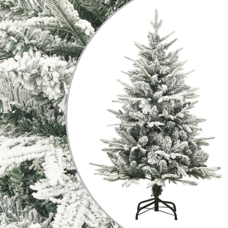 Sapin de Noël artificiel à flocons de neige Vert 120 cm PVC/PE Sapin de Noël artificiel à flocons de neige Vert 120 cm PVC/PE