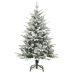 Sapin de Noël artificiel à flocons de neige Vert 120 cm PVC/PE 