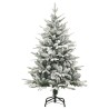 Sapin de Noël artificiel à flocons de neige Vert 120 cm PVC/PE 