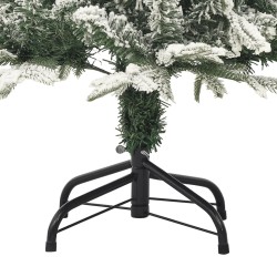 Sapin de Noël artificiel à flocons de neige Vert 120 cm PVC/PE 