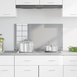 Éclairage de dosseret de cuisine Gris clair 90x50x0,6 cm Verre trempé 