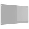 Éclairage de dosseret de cuisine Gris clair 90x50x0,6 cm Verre trempé 