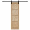 Porte Coulissante avec Kit de Quincaillerie 61x198.5 cm Bois Massif de Pin 