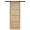 Porte coulissante avec quincaillerie 'ORKDAL'en bois massif de pin. 
