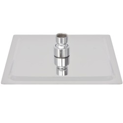 Pomme de douche plongeante 2 pcs Acier inoxydable 20x20 cm  