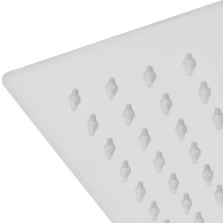 Pomme de douche plongeante 2 pcs Acier inoxydable 20x20 cm  