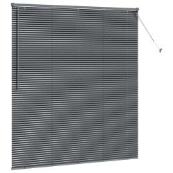 Store de Fenêtre Gris foncé 160 x 175 cm Aluminium 