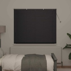 Store de Fenêtre avec des rideaux Autre Noir 160 x 175 cm Aluminium 