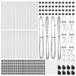 Poteaux de clôture 52 pièces Ø32 mm 80 cm en acier galvanisé 