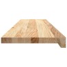 Marches d'escalier 4pcs non traité 100x25x2cm bois chêne massif 