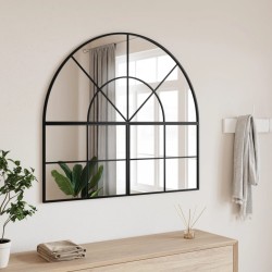 Miroir mural noir 100x90 cm arche fer 