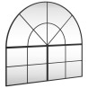 Miroir mural noir 100x90 cm arche fer 