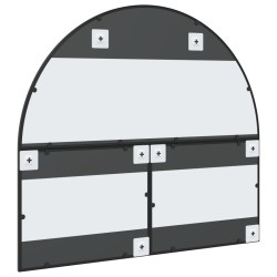 Miroir mural noir 100x90 cm arche fer 