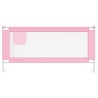 Barrière de sécurité de lit d'enfant Rose 190x25 cm Tissu 