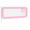 Barrière de sécurité de lit d'enfant Rose 190x25 cm Tissu 