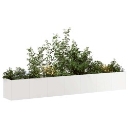 Jardinière 280x40x40 cm acier inoxydable 