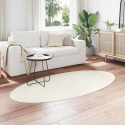 Tapis Crème 100 x 200 cm Laine 