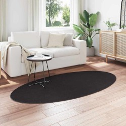 Tapis Noir 100 x 200 cm 100% Polyester 