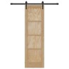 Porte Coulissante avec Quincaillerie 'ORKDAL'en Bois de Pin Solide 