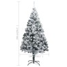 Sapin de Noël artificiel avec neige floquée vert 240 cm PVC 