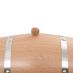 Tonneau à vin avec robinet Chêne massif 12 L 