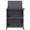 Chariot à outils avec étagère avec roue avec stockage Anthracite 65 x 35 x 111 cm 