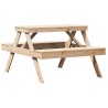 Table de pique-nique 105x134x75 cm bois massif de pin 