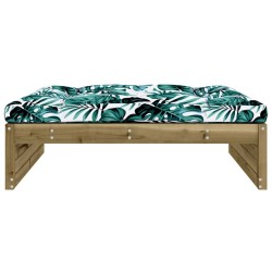 Repose-pied de jardin 120x80 cm bois de pin imprégné 