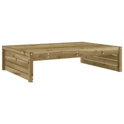 Repose-pied de jardin 120x80 cm bois de pin imprégné 