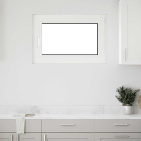 Fenêtre de sous-sol« RISOR » 90 x 50 cm oscillo-battante DIN droite blanche 