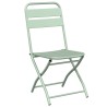 Chaises de jardin pliantes 2 pcs Vert menthe 42x52x82 cm Acier revêtue de poudre 