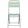Chaises de jardin pliantes 2 pcs Vert menthe 42x52x82 cm Acier revêtue de poudre 