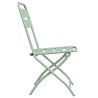 Chaises de jardin pliantes 2 pcs Vert menthe 42x52x82 cm Acier revêtue de poudre 