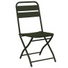 Chaises de jardin pliantes 2 pcs Vert foncé 42x52x82 cm Acier revêtu de poudre 