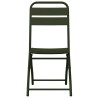Chaises de jardin pliantes 2 pcs Vert foncé 42x52x82 cm Acier revêtu de poudre 