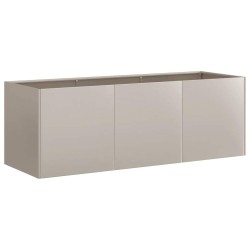 Jardinière rouillé 120x40x40 cm acier inoxydable 