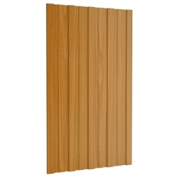Panneaux de toiture 36 pcs acier galvanisé naturel 80x45 cm 