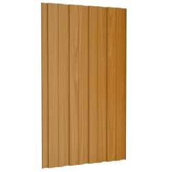 Panneaux de toiture 36 pcs acier galvanisé naturel 80x45 cm 
