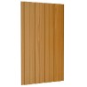 Panneaux de toiture 36 pcs acier galvanisé naturel 80x45 cm 