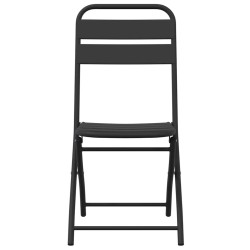 Chaises de jardin pliantes 2 pcs Anthracite 42x52x82 cm Acier enduit de poudre 