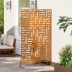 Paravent 180 cm en acier corten 