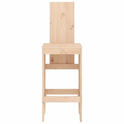 Tabourets de bar lot de 2 40x42x120 cm bois massif de pin 