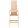 Tabourets de bar lot de 2 40x42x120 cm bois massif de pin 