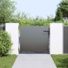Porte de Jardin Noir 105 x 100 cm Acier peint par poudre 