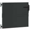 Porte de Jardin Noir 105 x 100 cm Acier peint par poudre 