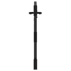 Porte de Jardin Noir 105 x 100 cm Acier peint par poudre 