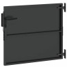 Porte de Jardin Noir 105 x 100 cm Acier peint par poudre 