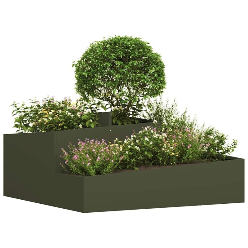 Pots & Jardinières Vert olive Métal 100 cm de long Jardinières 