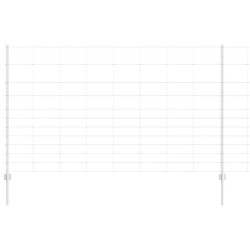 Poteaux de clôture 22 pcs U-Channel 140 cm Acier galvanisé 