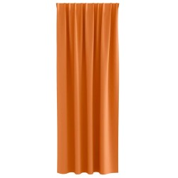 Rideaux 2 pcs Orange vif 245 x 140 cm Polyester 